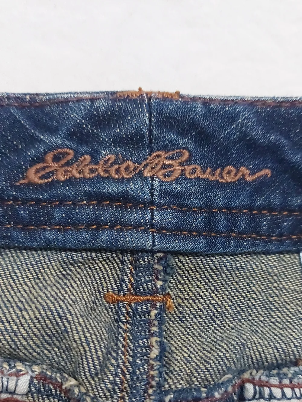 Eddie Bauer Dark Blue Denim Mini Skirt - Picture 4 of 6